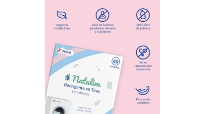 Este es uno de los detergentes en tiras ecológicos más vendidos en Amazon: Natulim