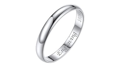 Anillo personalizable con grabado para parejas, varios colores