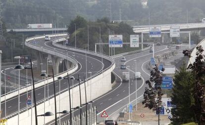 Tramo del Segundo Cinturón de San Sabastián.