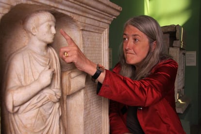 La historiadora Mary Beard, en uno de los programas de &#039;C&oacute;mo viv&iacute;an los romanos&#039;.