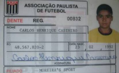 Carteirinha do Moreira's, primeiro clube