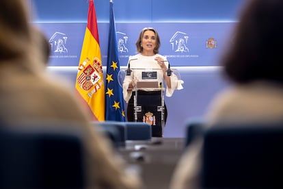 La secretaria general del PP y portavoz del partido en el Congreso, Cuca Gamarra, el viernes.