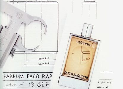 Calandre fue el primer perfume producido junto a Paco Rabanne en 1969. Su frasco está inspirado en el edificio de la ONU en Nueva York.