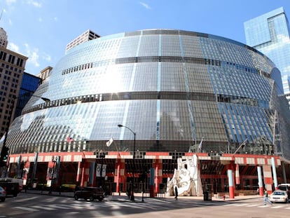 El edificio Thompson Center, en el centro de Chicago (EE UU). 