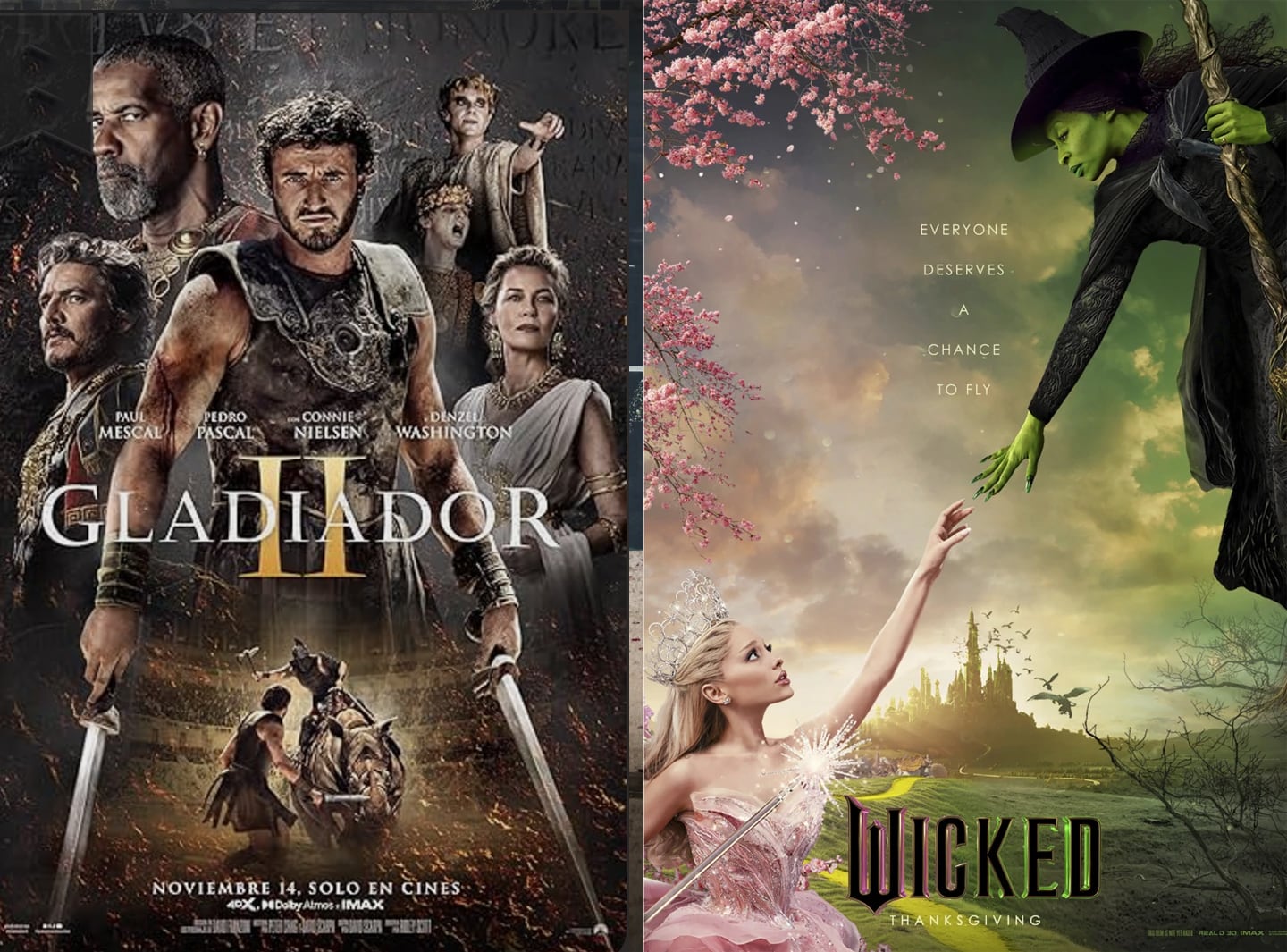 ‘Glicked’, el nuevo ‘Barbenheimer’: la semana en que ‘Wicked’ y ‘Gladiator II’ coparon la taquilla, los memes y la conversación en Estados Unidos