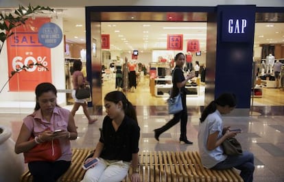 Tienda de la cadena Gap en Cebu, Filipinas