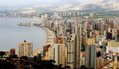 Panorámica del característico 'skyline' de Benidorm. |