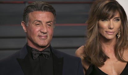 Sylvester Stallone, con su esposa Jennifer Flavin.