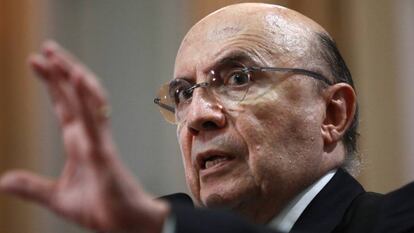 Henrique Meirelles, ministro de Finanzas brasileño saliente.