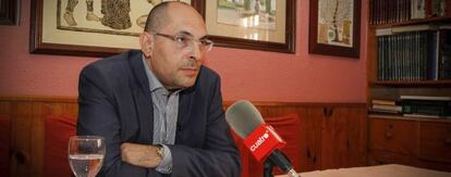El juez Silva comparece en una rueda de prensa este miércoles.