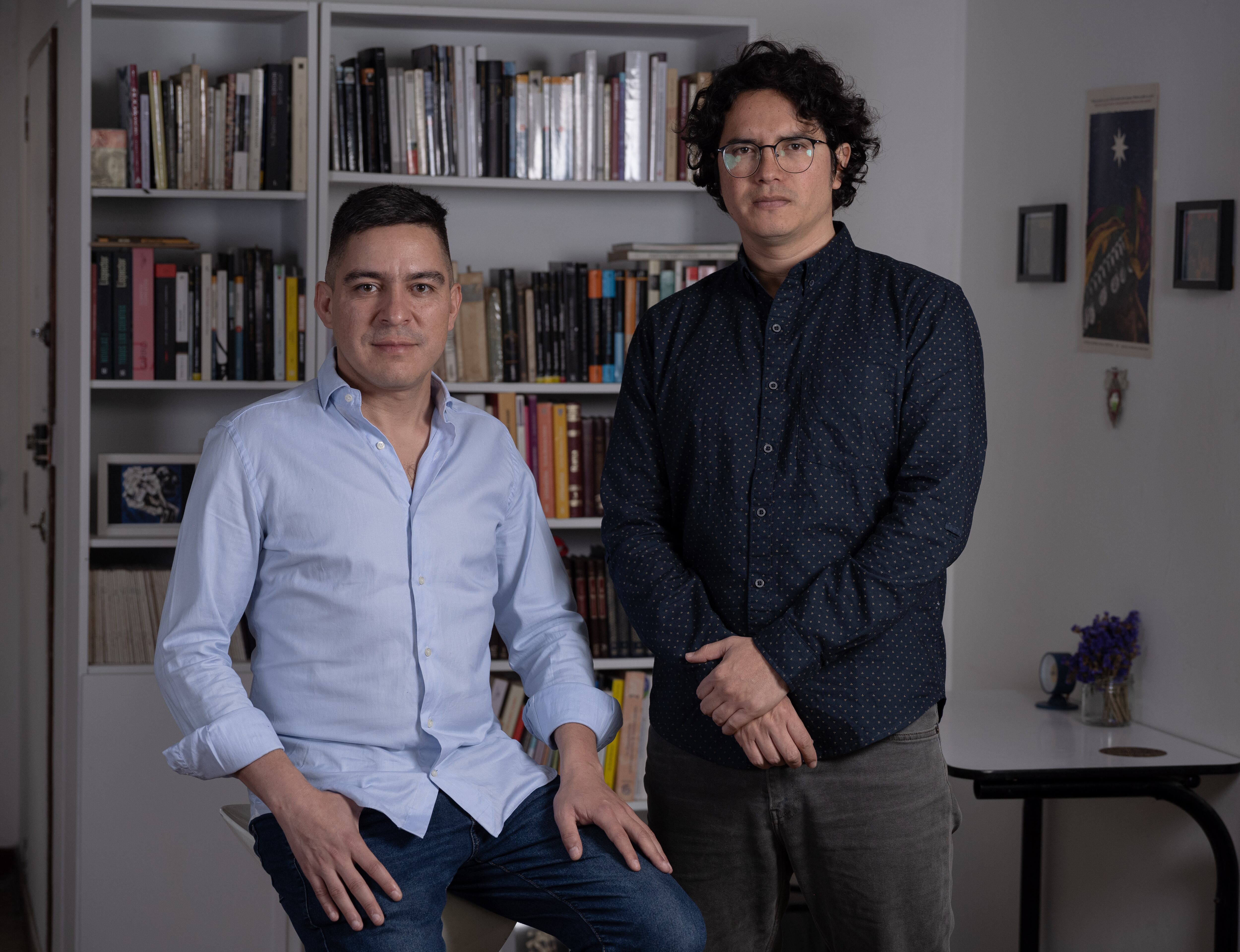 Juan Pablo Barrientos y Miguel Ángel Estupiñán, en una imagen cedida.