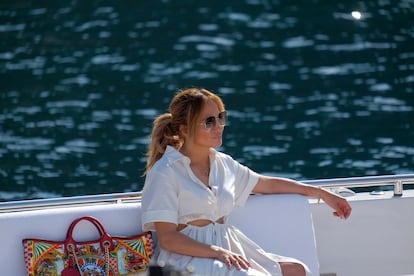 Jennifer Lopez en Portofino, Italia, en junio de 2021.