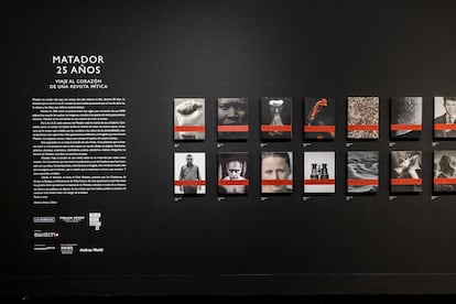 Inicio de la exposición 'Matador 25 años. Viaje al corazón de una revista mítica'.