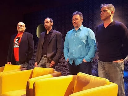 D'esquerra a dreta, Ravelo, Bassas, Zanón i Luján.