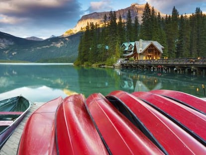 El lago Esmeralda, en el parque nacional Yoho (Canad&aacute;).