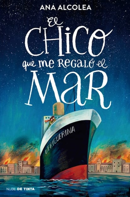 Portada de 'El chico que me regaló el mar', de Ana Alcolea, editado por Nube de Tinta.