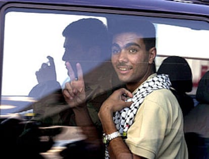 Aanan Jamis, uno de los siete palestinos deportados por Israel que ayer llegaron ayer a Madrid.