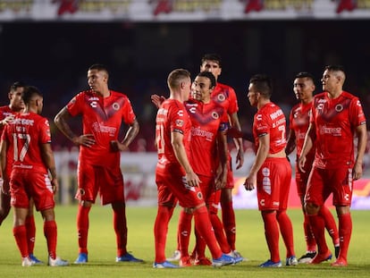 Los jugadores del Veracruz, en agosto pasado.