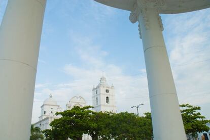 Una imagen del centro de Ciénaga, Magdalena, en el caribe colombiano.