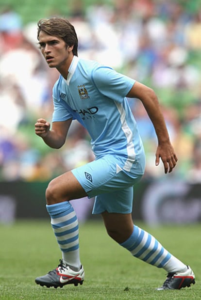 En la imagen, Denis Suárez durante un partido con el Manchester City