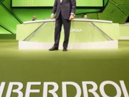 Ignacio Sánchez Galán, presidente de Iberdrola, en la junta de accionistas.