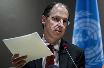 El relator de la ONU, Pablo de Greiff, en 2019.