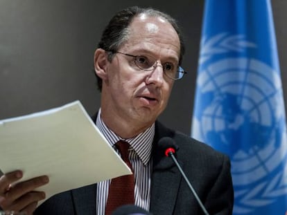 El relator de la ONU, Pablo de Greiff, en 2019.