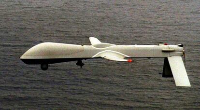 Foto de archivo de un, 'drone', un avión sin tripulante.