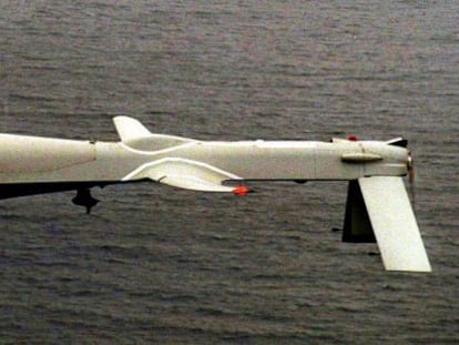 Foto de archivo de un, 'drone', un avión sin tripulante.