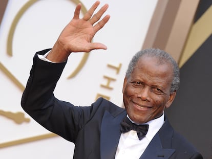 Sidney Poitier, en la gala de los Oscar de 2014.