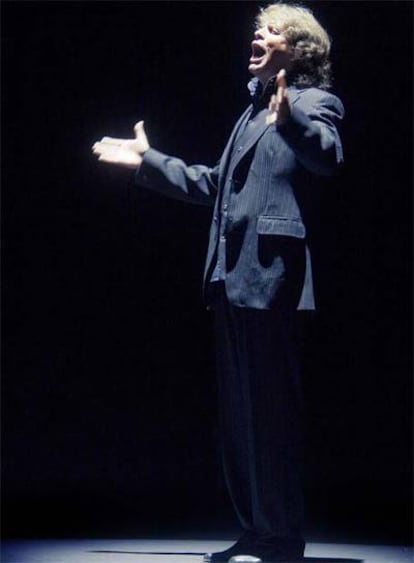 El cantaor José Mercé, en el escenario