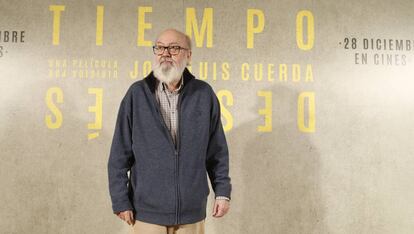 El cineasta José Luis Cuerda durante la premiere de la película 'Tiempo después' el 18 de diciembre de 2019 en Madrid.
 
 