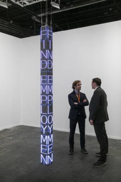 'Move', de Janny Holzer, valorada en 400.000 euros.