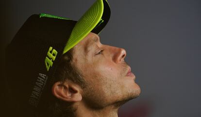 Valentino Rossi en la rueda de prensa en la que ha anunciado su retirada a finales de año, en Spielberg, Austria.