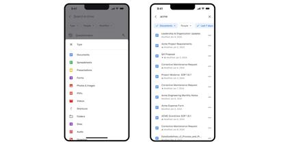 Google Drive nueva búsqueda