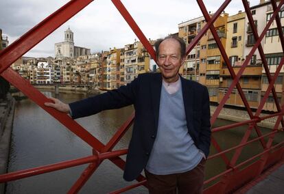 El fil&oacute;sofo italiano Giorgio Agamben fotografiado en Girona en 2014.