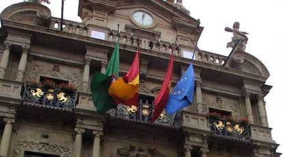 Fachada del Ayuntamiento de Pamplona, en una imagen de archivo. 