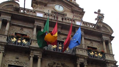 Fachada del Ayuntamiento de Pamplona, en una imagen de archivo. 