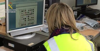 Fotografía de la investigación facilitada por la Guardia Civil.