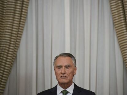 El presidente Cavaco Silva se dirige a la naci&oacute;n.