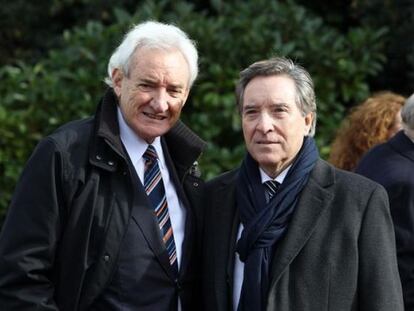 Luis del Olmo e Iñaki Gabilondo durante los Premios Ondas.