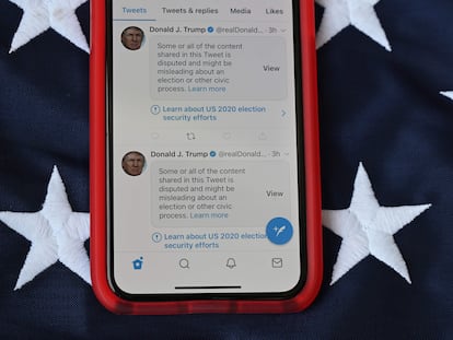 La cuenta personal de Twitter de Donald Trump perderá su estatus privilegiado el 20 de enero. (Robyn Beck / AFP)