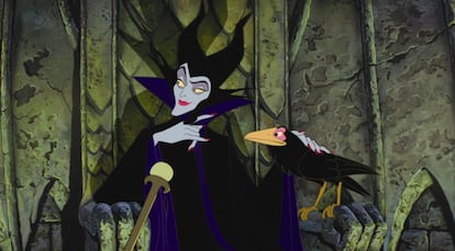 La malvada bruja de 'La Bella Durmiente' (1959), a la que Disney dedicó un 'spin off' titulado 'Maléfica' en 2014.