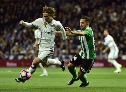 Luka Modric, en el partido contra el Betis.