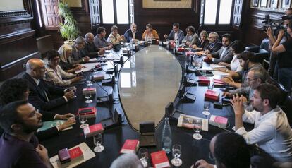 Reunión de la Mesa y la Junta de Portavoces, el pasado día 7.