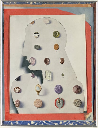 'Piedras Preciosas', 1936. 'Collage' sobre papel.