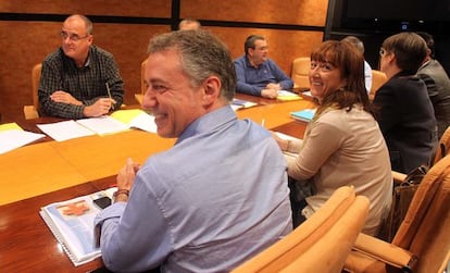 Reunión del EBB a la que asistió Urkullu tras ganar las elecciones del 22-0.