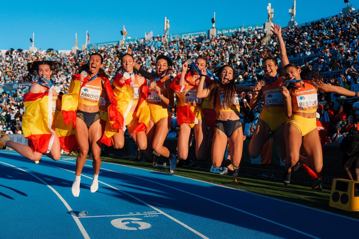 España suma podios en relevos y asegura presencia en el Mundial de Pekín 2027