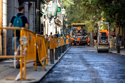 Operación asfalto de Almeida en Malasaña