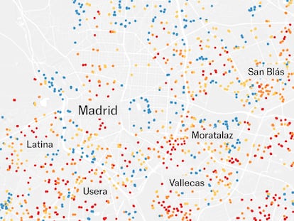 ¿Cuánto calor hace en cada parque infantil de Madrid? Los satélites de la NASA dicen que el 64% se disparan hasta los 41 grados o más